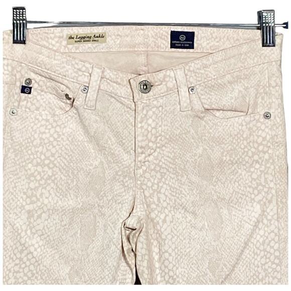 Adriano Goldschmied The Legging Ankle Super Skinny Ankle 26R Snake Print Pink - Picture 4 of 15